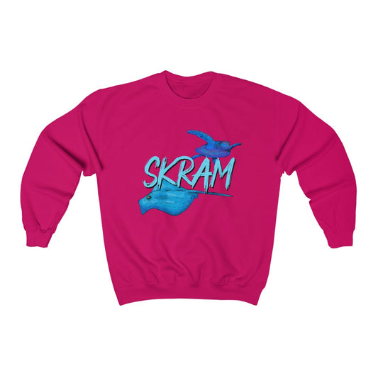 Skram Stinger and Turtle Sweatshirt in Pink and Purple